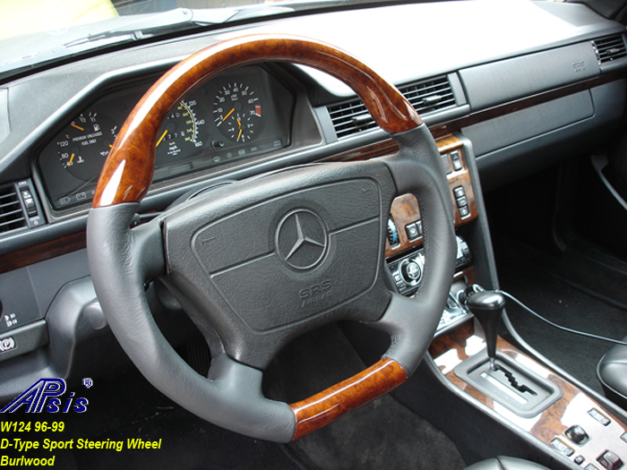 Wood steering wheel for mercedes w124 #2