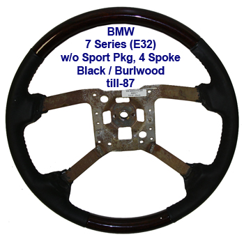 Bmw 7 series wood steering wheel #4