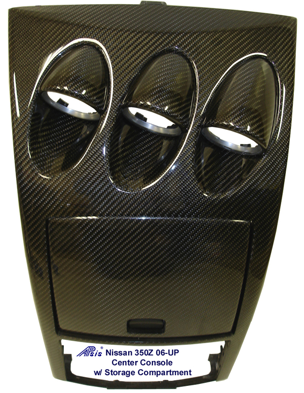 350Z Black CF Center Console w-Storage Compartment 06-UP - 600