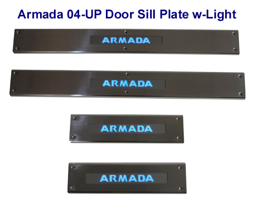 Armada Door Sill Plate w-Light -500