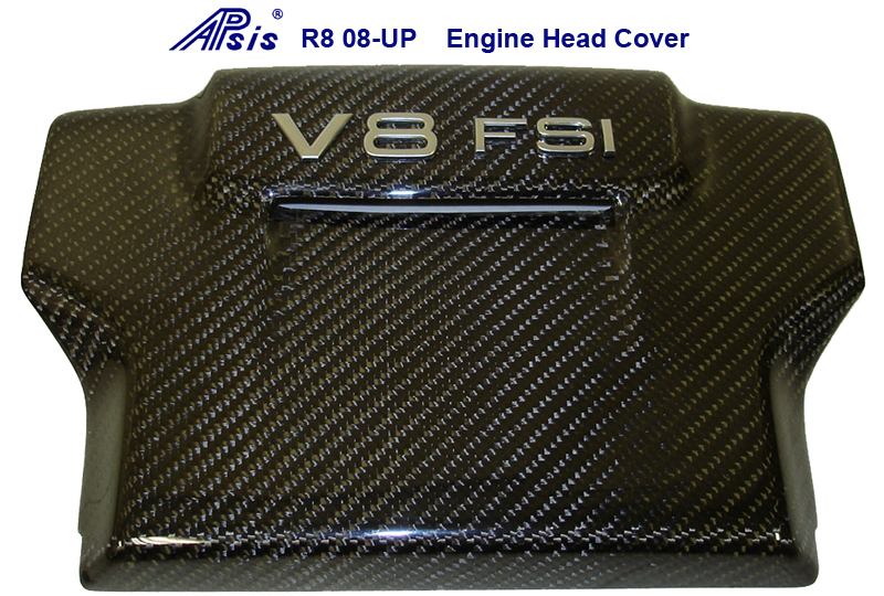 Audi R8-Black CF-Engine Head Cover-800