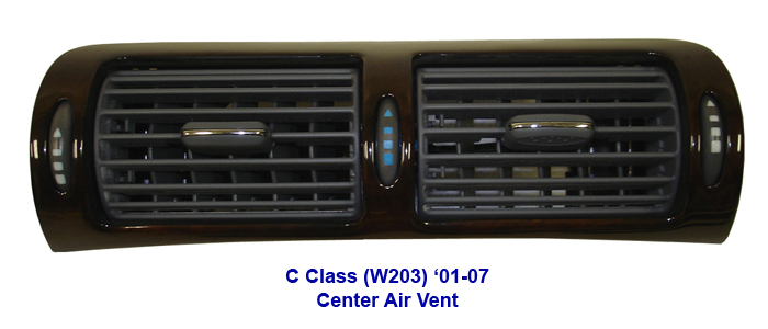 C Class (W203) Lamination Burlwood-Center Air Vent-2-done-700