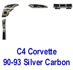 C4 Corvette 90-93 -Silver CF- 150