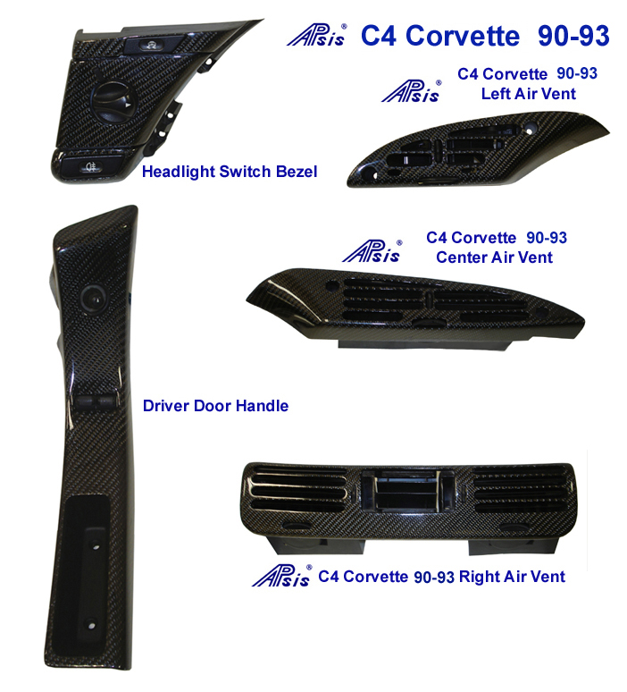 C4 Corvette-Black CF-5 pcs  - 702