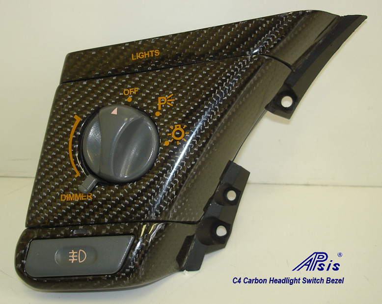 C4 Headlight Switch Bezel-CF-1
