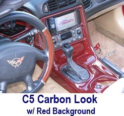 C5 C1 Carbon w-red background-installed- 250
