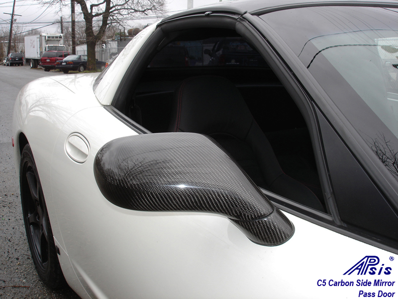 C5 Carbon Side Mirror-installed-outdoor-pass-2