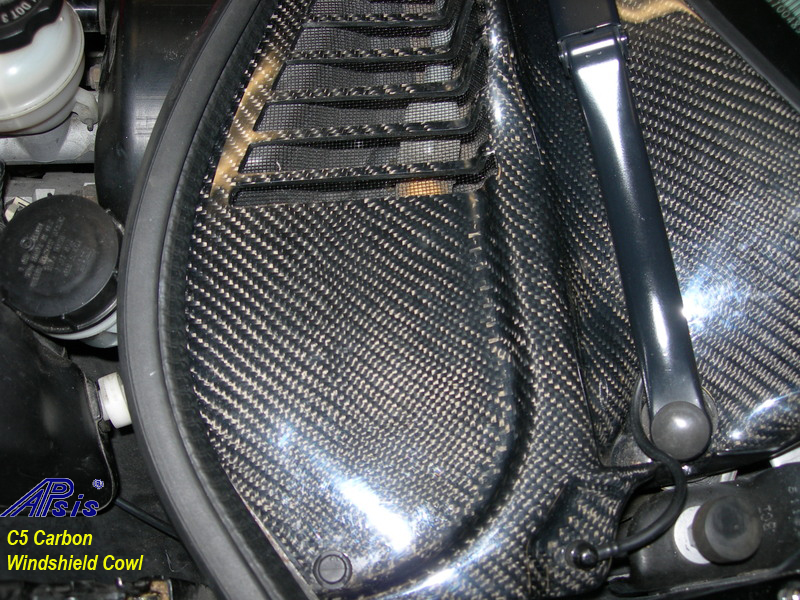 C5 Carbon Windshield Cowl-installed-1