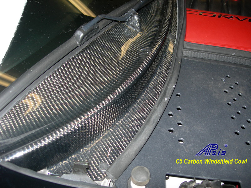 C5 Carbon Windshield Cowl-installed-2