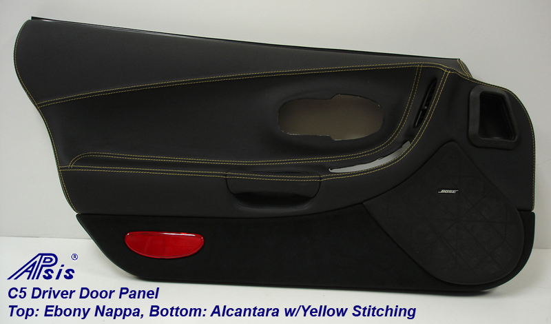 C5 Door Panel-ebony+alcantara w-yellow-df-full-1