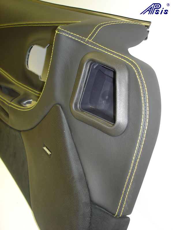 C5 Door Panel-ebony+alcantara w-yellow stitching-DF-close shot-9