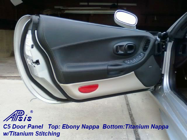 C5 Door Panel-ebony+titanium-installed-df-1