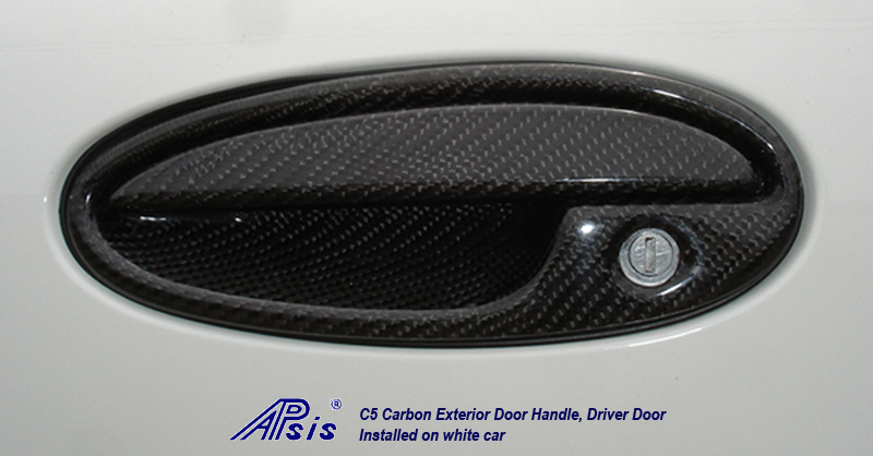 C5 Exterior Door Handle-CF-pass-installed-2 crop