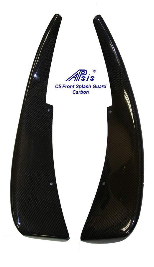 C5 Front Splash Guard-carbon-individual-1a-pair