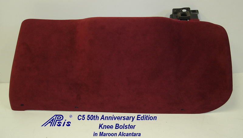 C5 Knee Bolster-maroon alcantara-1