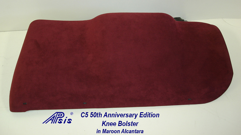 C5 Knee Bolster-maroon alcantara-2
