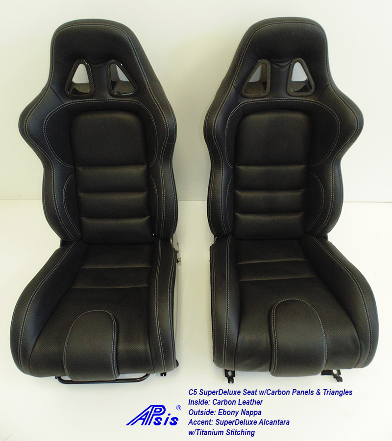 C5 SDX Seat w-carbon panel-EB+CL+SA w-Ti pair-1