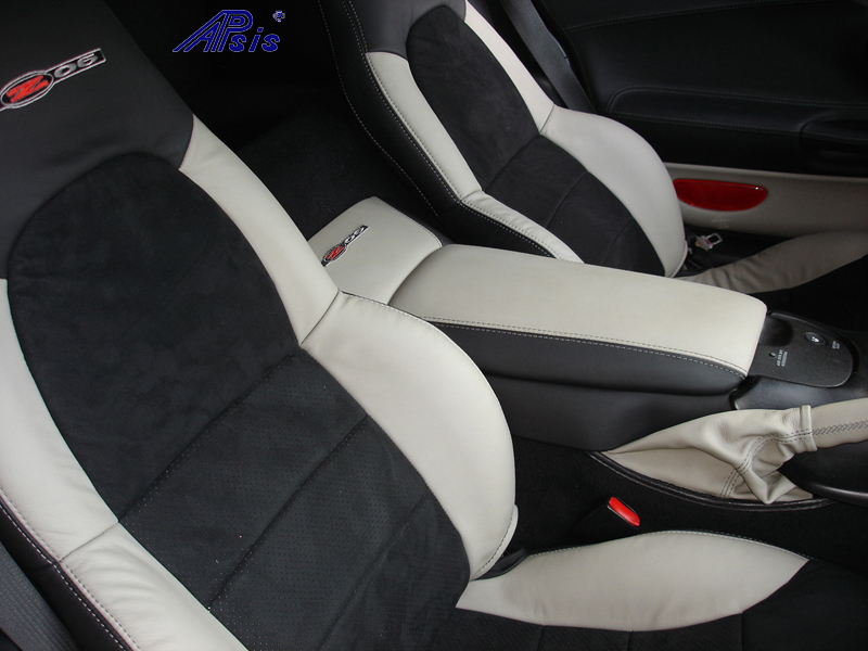 C5 Seat Cover-titanium bolster-alcantara center-full view-4