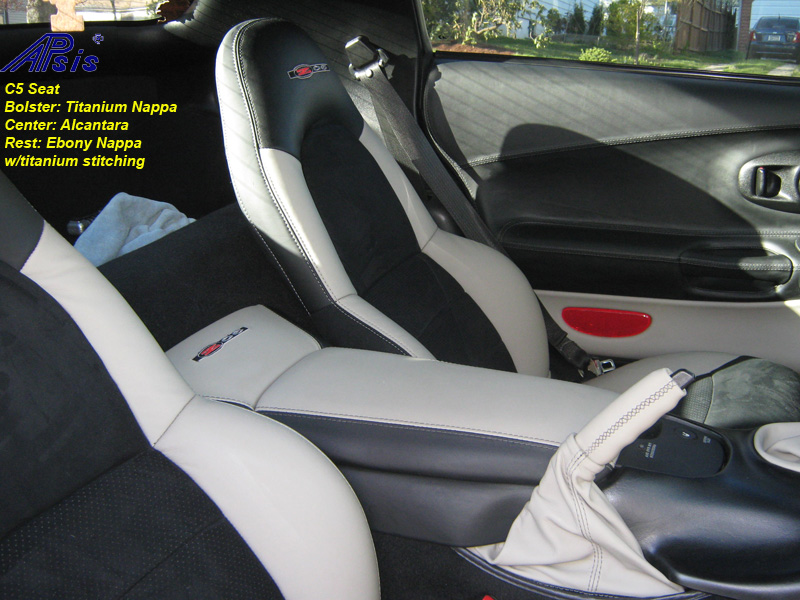 C5 Seat Cover-titanium bolster-alcantara center-full view-don-3