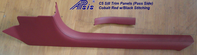C5 Sill Plate-cobalt red w-black stitching-driver-1-individual
