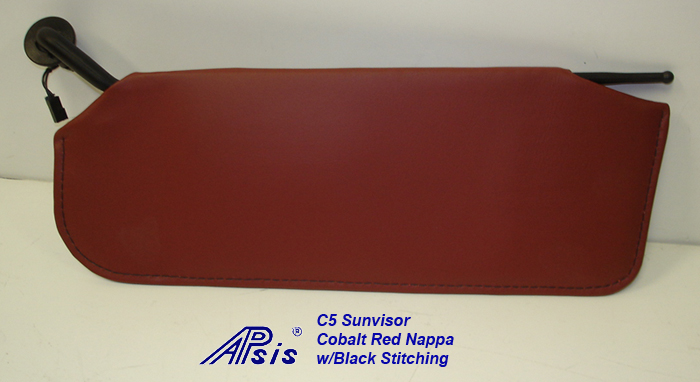 C5 Sunvisor-cobalt red nappa-individual-1