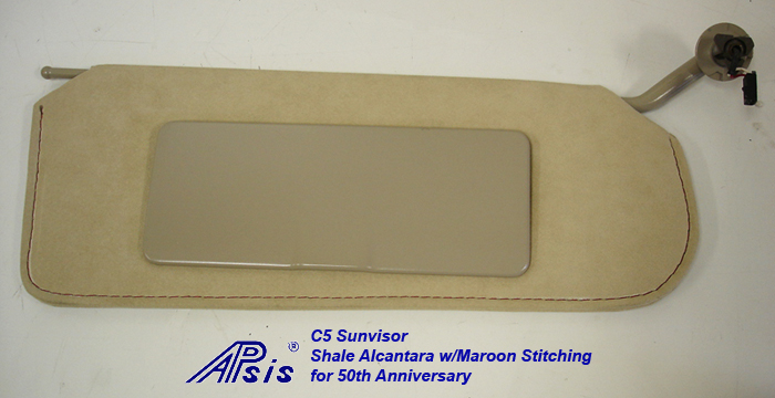 C5 Sunvisor-shale alcantara w-maroon stitching-individual-3