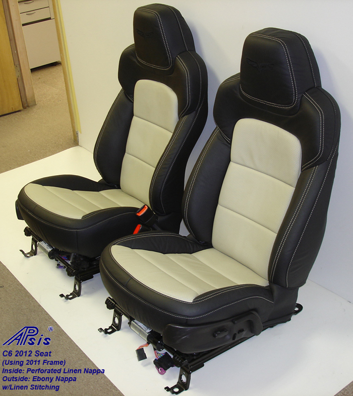 C6 2012 Seat-ebony+linen-pair-side view-4