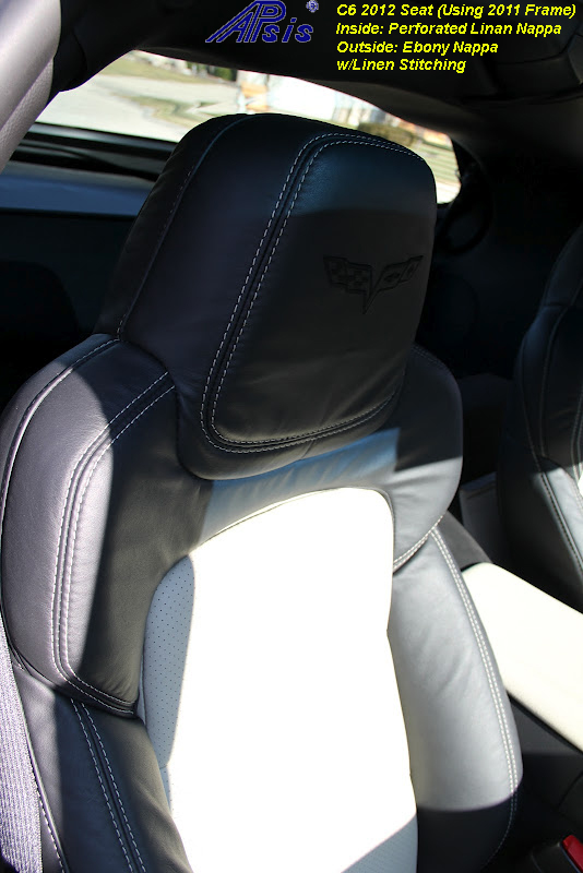 C6 2012 Seat-ebony + perf linen w-linen stitching-installed-12