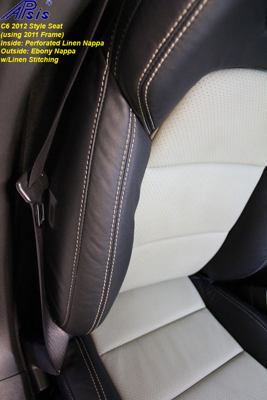 C6 2012 Seat-ebony + perf linen w-linen stitching-installed-4
