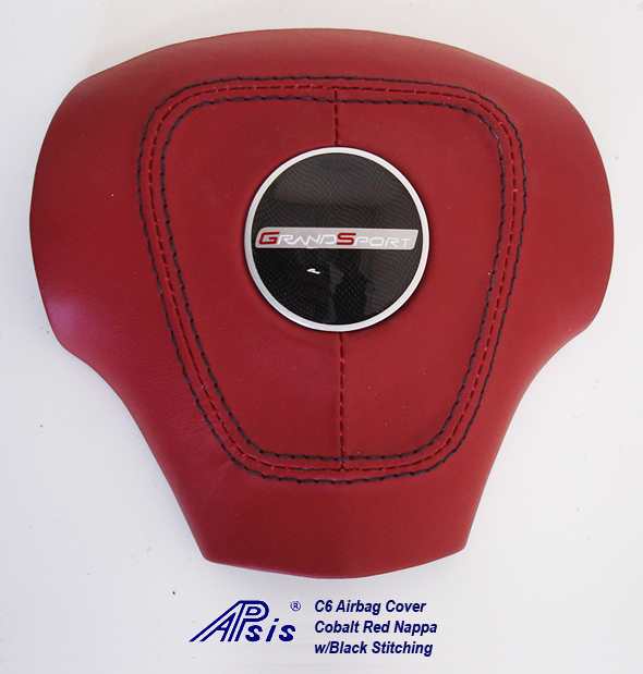 C6 Aribag Cover-new cobalt red w-c4 center cap + gs logo-1