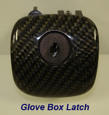 C6 Black CF-Glove Box Latch-individual-1