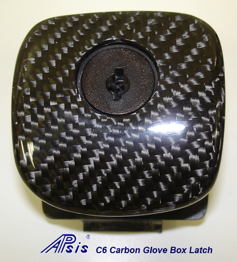 C6 Black CF-Glove Box Latch-individual-2