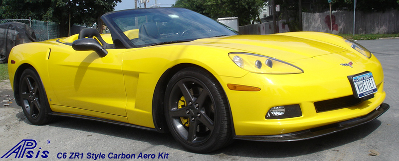 C6 CF Aero Kit-installed-front right view-1