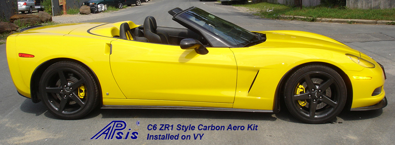 C6 CF Aero Kit-installed-side view-1