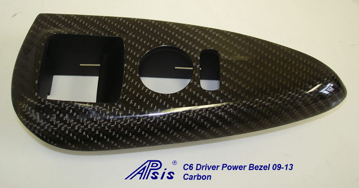 C6 CF Driver Power Window Bezel 09-13-individual