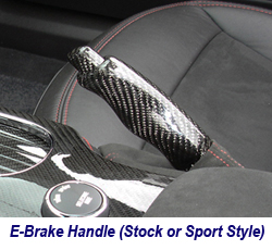 C6 CF E-Brake Handle-stock or sport style 250