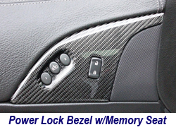 C6 CF Power Lock Bezel w-memory seat 250