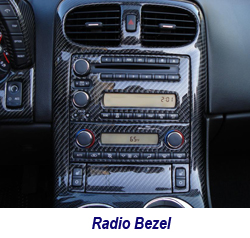 C6 CF Radio Bezel 250