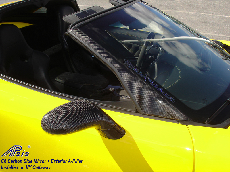 C6 CF Side Mirror + A-Pillar-installed on Callaway-harolds car-1