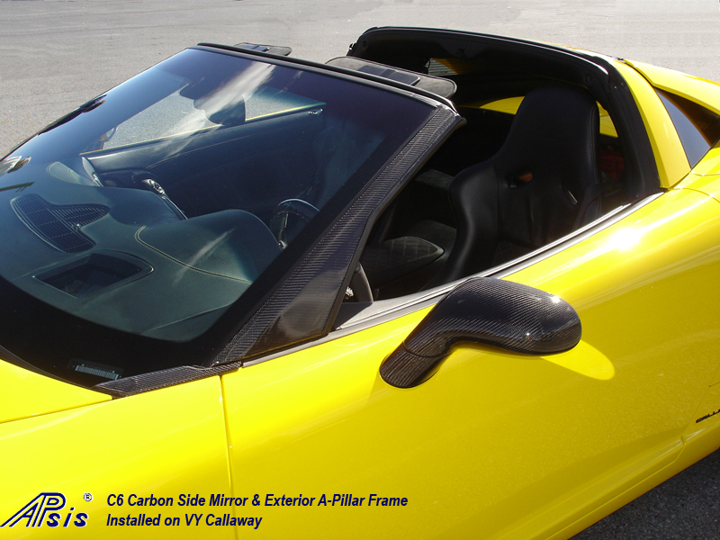 C6 CF Side Mirror + A-Pillar-installed on Callaway-harolds car-2