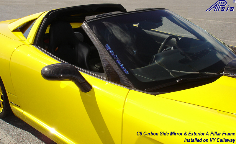 C6 CF Side Mirror + A-Pillar-installed on Callaway-harolds car-3