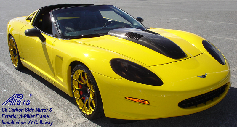 C6 CF Side Mirror + A-Pillar-installed on Callaway-harolds car-5