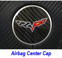 C6 Center Cap-carbon w-flag logo 200