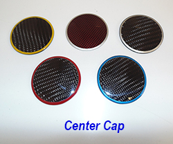 C6 Center Cap-plain w-assorted color ring 250