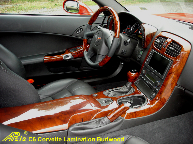 C6 Corvette Burlwood-whole view w-wood SW & SK-780