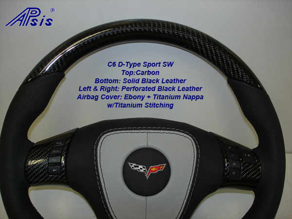 C6 D-Sport w-carbon w-titanium+ebony airbag cover-5-upper