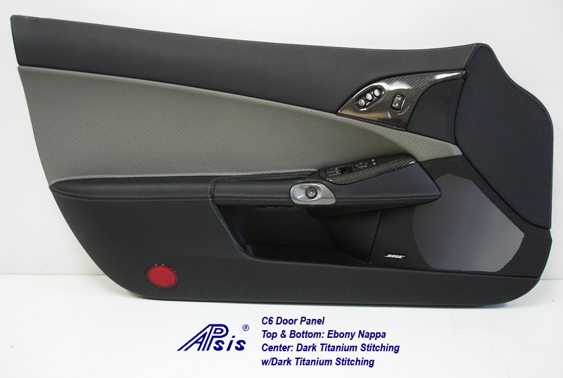 C6 Door Panel-perf dark titanium+ebony-driver-1-individual