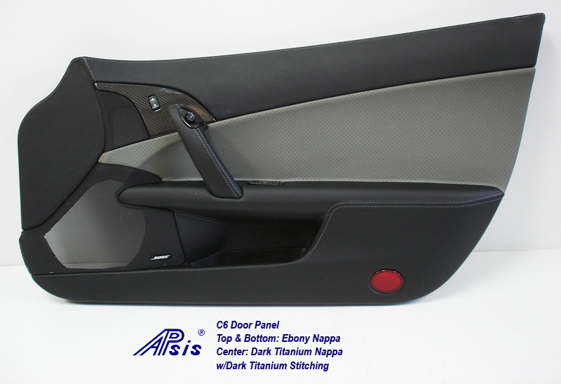 C6 Door Panel-perf dark titanium+ebony-pass-individual-1