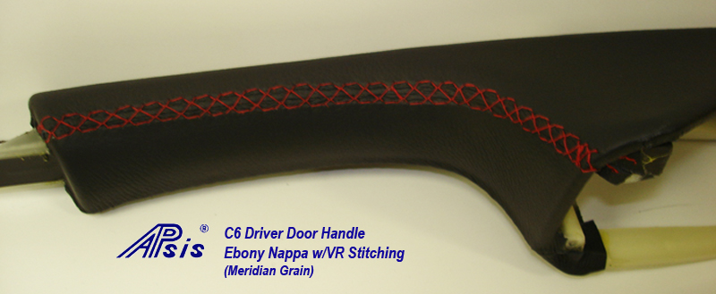C6 Driver Door Handle-ebony w-vr stitching-2
