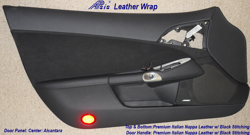 C6 Driver Door Panel & Door Handle - Nappa Leather & Alcantara-1
